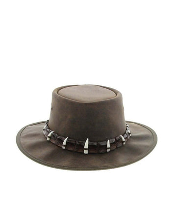 Barmah Outback 5 Crocodile Teeth Hat